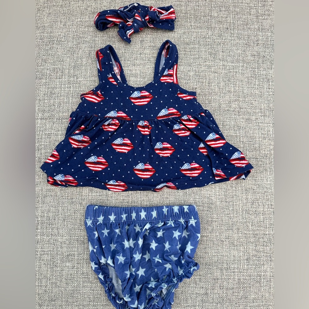 Posh Peanut 4th of July Baby Set Outfit